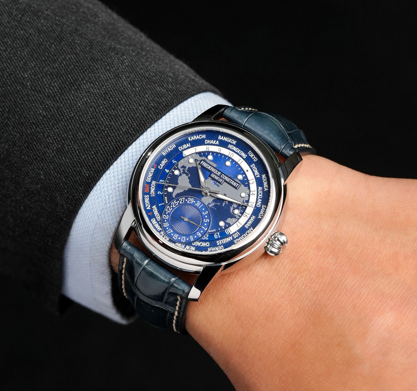 Frederique Constant Classic Manufacture Worldtimer FC-718NWM4H6