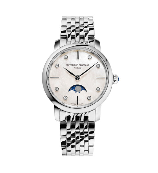 Frederique Constant Classics Slimline Ladies Moonphase FC-206MPWD1S6B