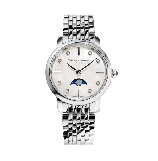 Frederique Constant Classics Slimline Ladies Moonphase FC-206MPWD1S6B