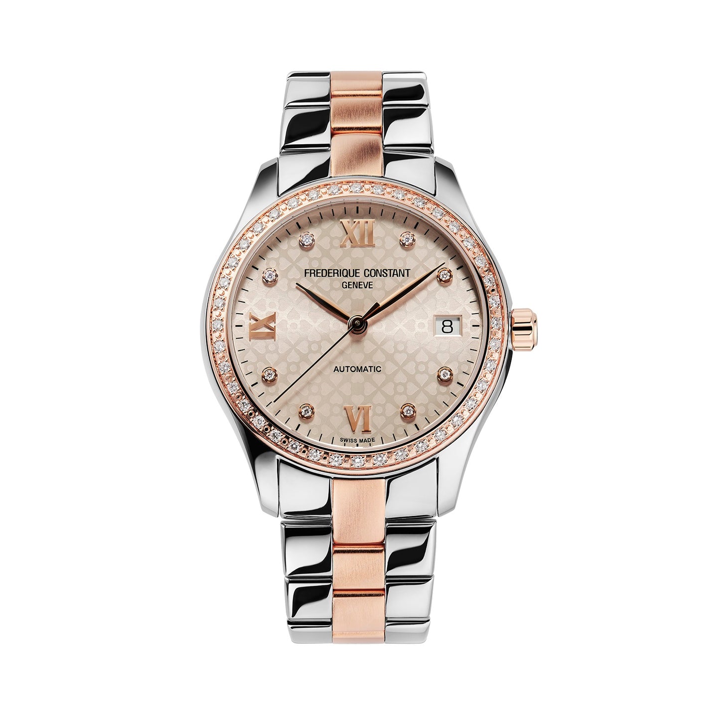 Frederique Constant Double Heartbeat Automatic Diamond Ladies Watch FC-303LGD3BD2B