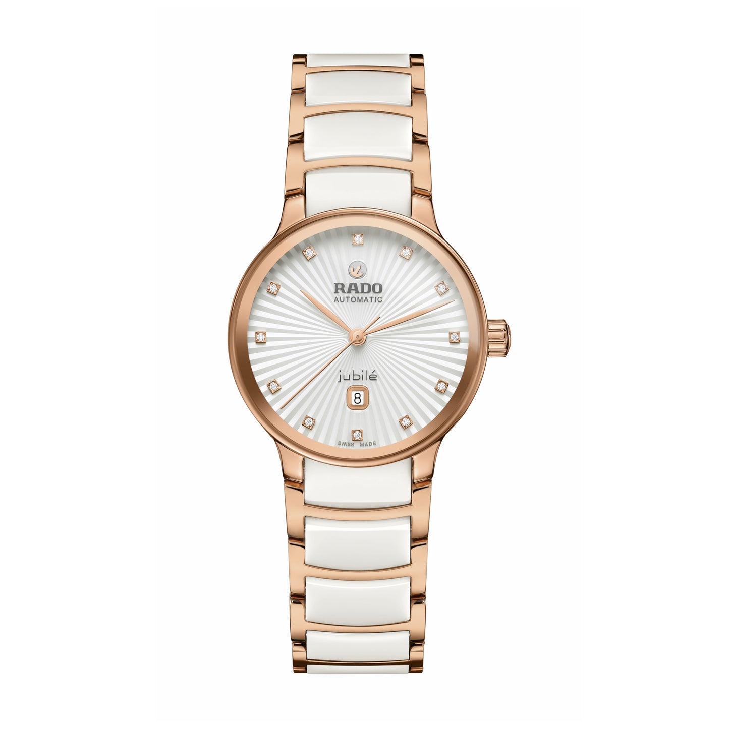 Rado Centrix White Dial Diamonds Automatic Women's Watch R30019744