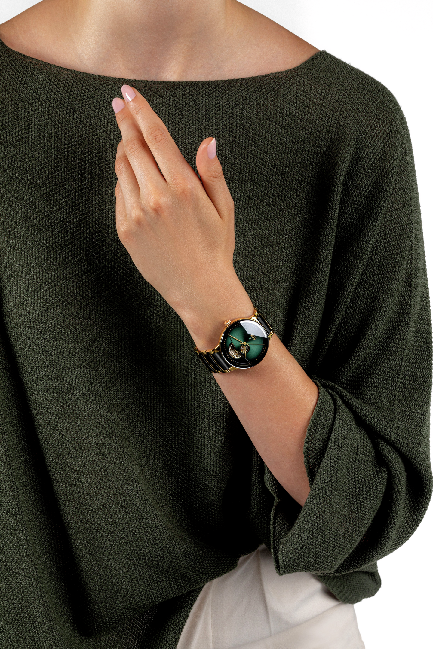 Rado Centrix Automatic Open Heart Two-tone Unisex Watch R30008302