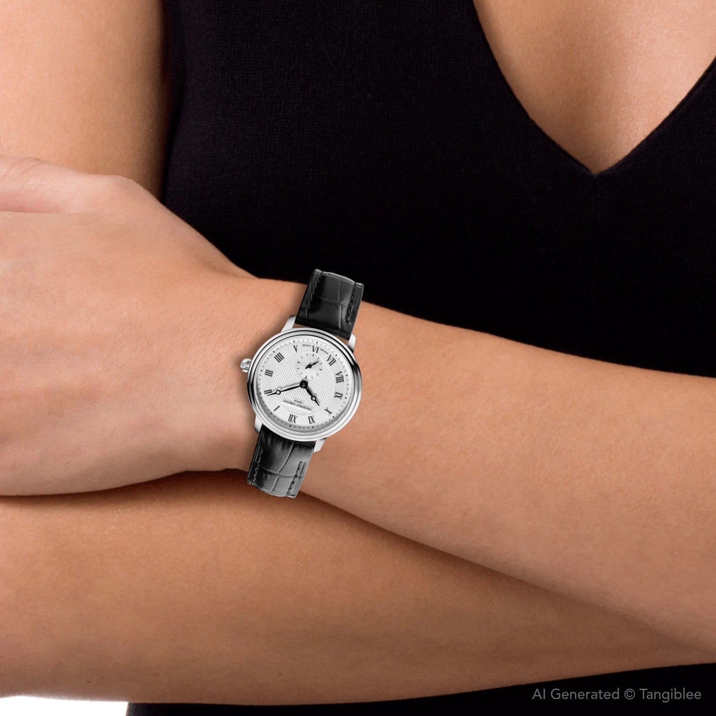 Frederique Constant Slim Line Silver Dial Ladies Watch FC-235M1S6