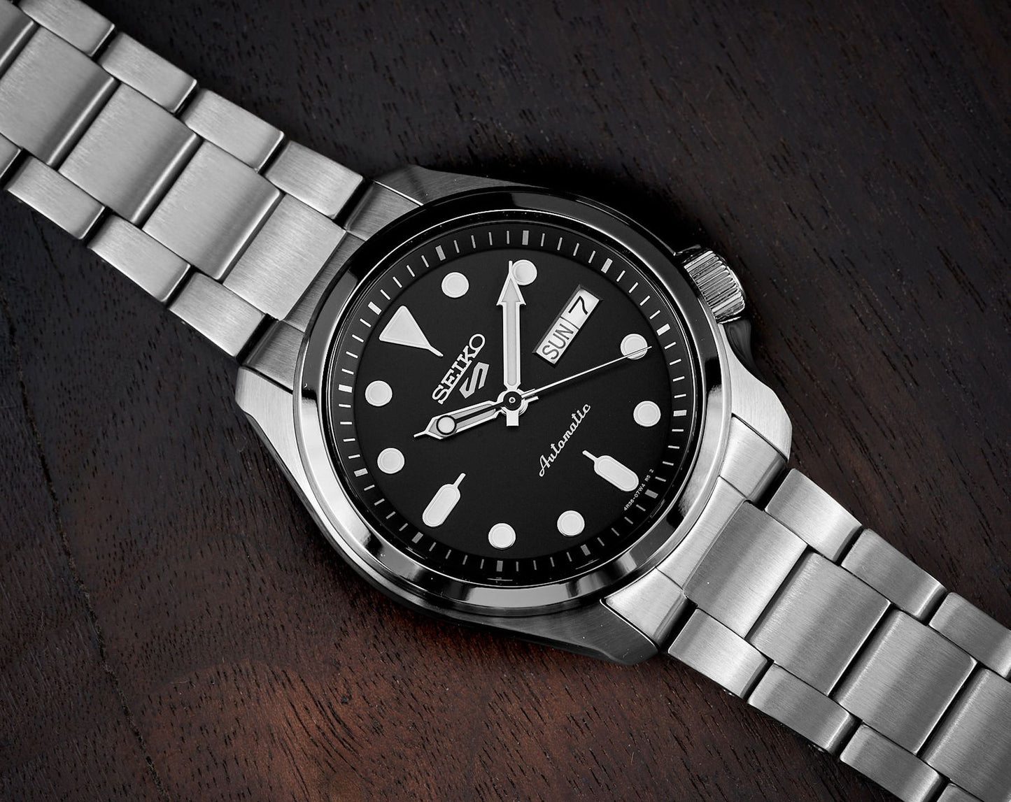 Seiko 5 Sports "DressKX" Automatic Black Dial Men's Watch SRPE55K1