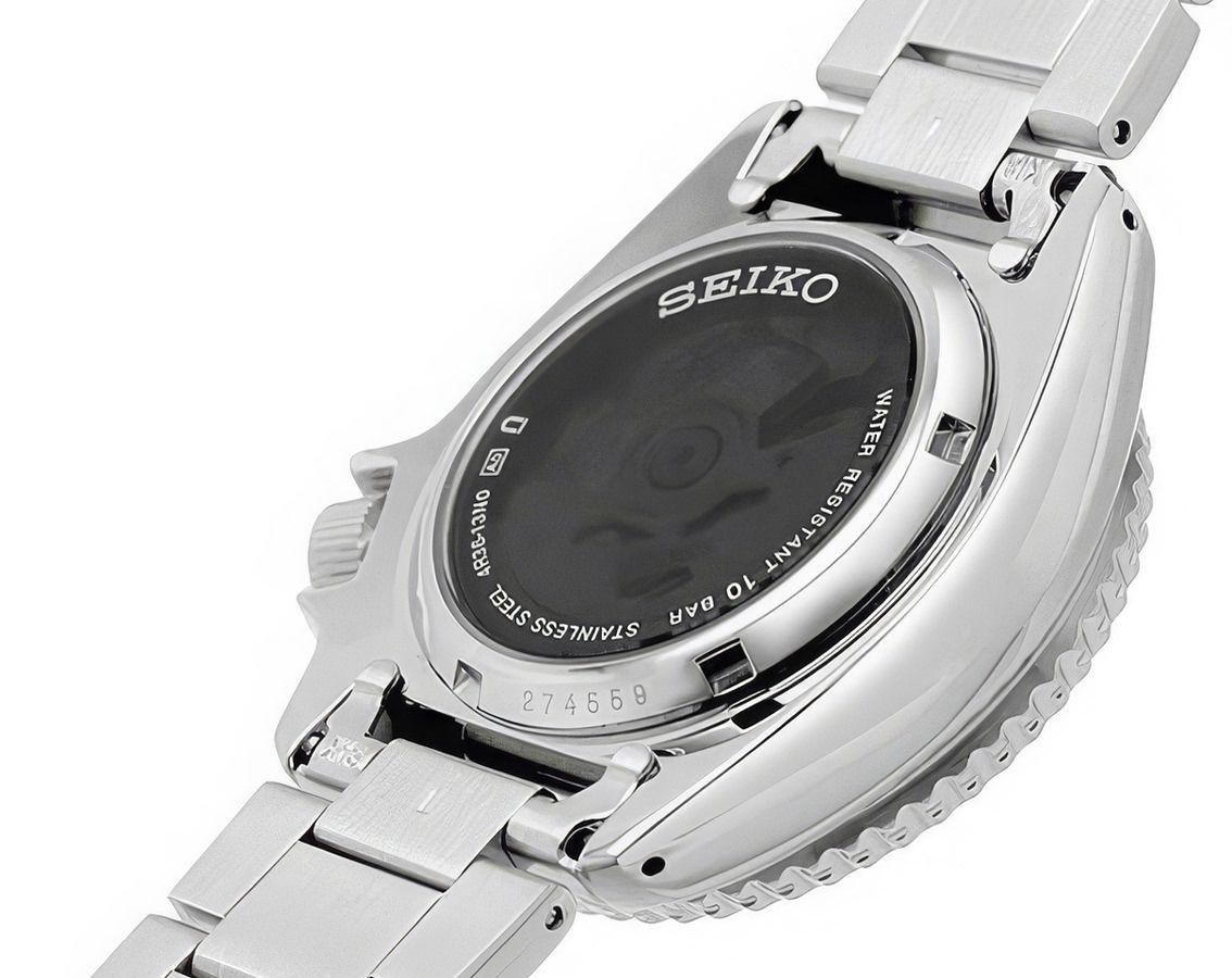 Seiko 5 Sports SKX Series Time Sonar Skeleton Dial Automatic Men's Watch SRPJ47K1