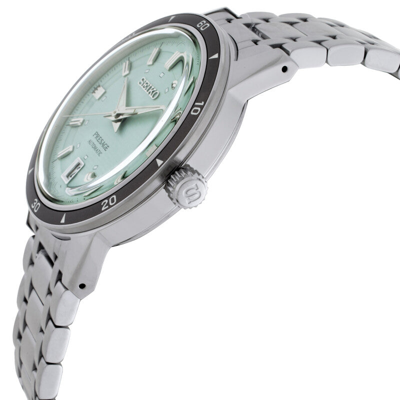 Seiko Presage Style 60's Ice Green Automatic Stainless Steel Men's Watch SRPL71J1