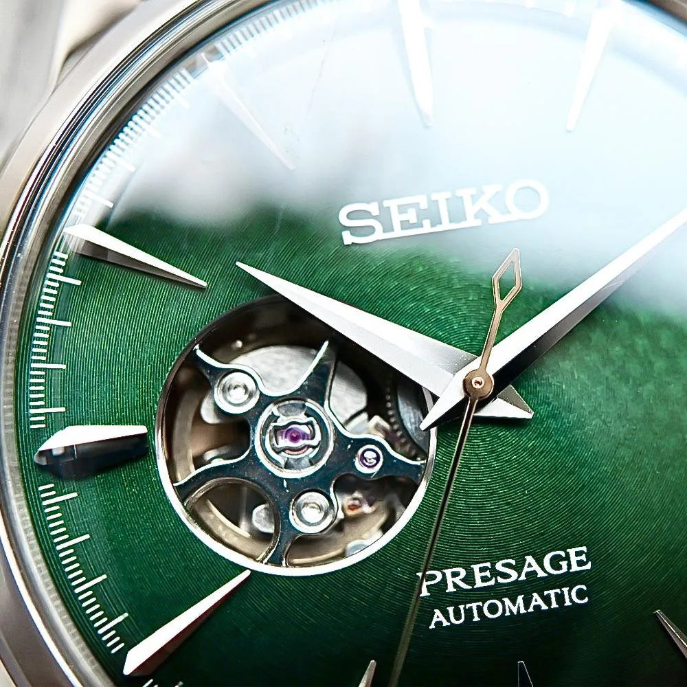 Seiko Presage Cocktail Time "Grasshopper" Open Heart Automatic Men's Watch SSA441J1