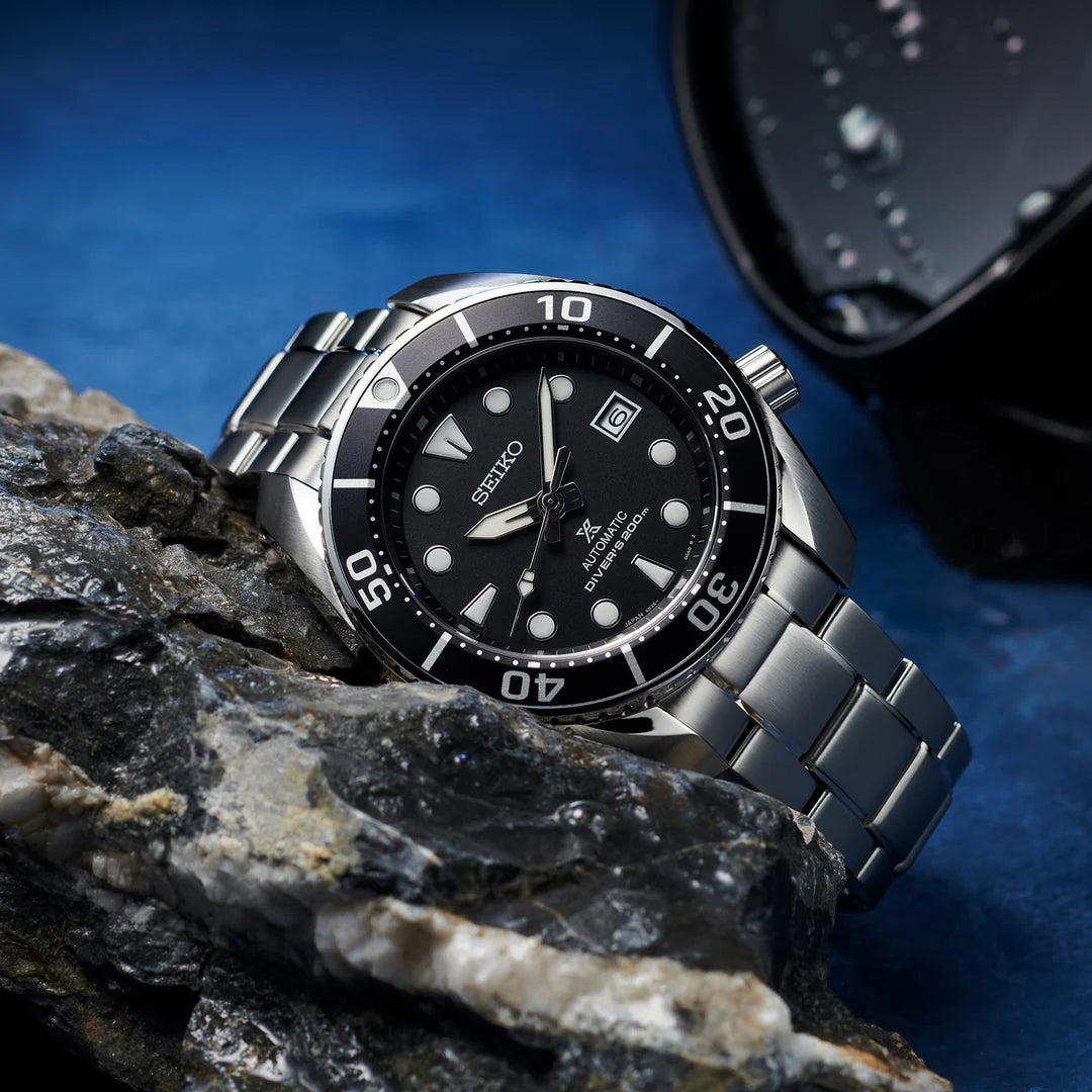 Seiko Prospex Sumo Diver 200m Sunburst Black Dial Automatic Men's Watch SPB101J1