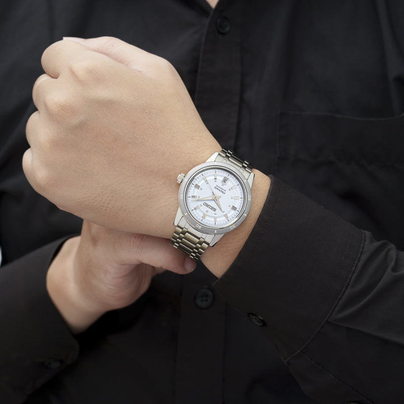 Seiko Presage Style 60's Ice Blue Automatic Stainless Steel Men's Watch SRPL73J1