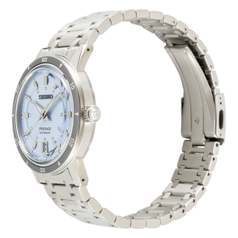 Seiko Presage Style 60's Ice Blue Automatic Stainless Steel Men's Watch SRPL73J1