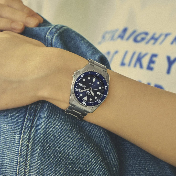 Seiko 5 Sports SKX Street Denim Automatic 100M Men's Watch SRPL77K1