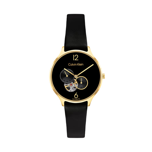 Calvin Klein 25200123 Women's Leather Automatic Watch