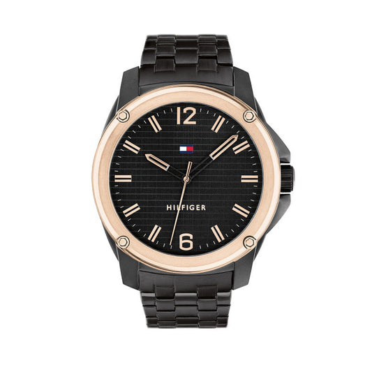 Tommy Hilfiger 1710488 Men's Ionic Black Plated Steel Watch