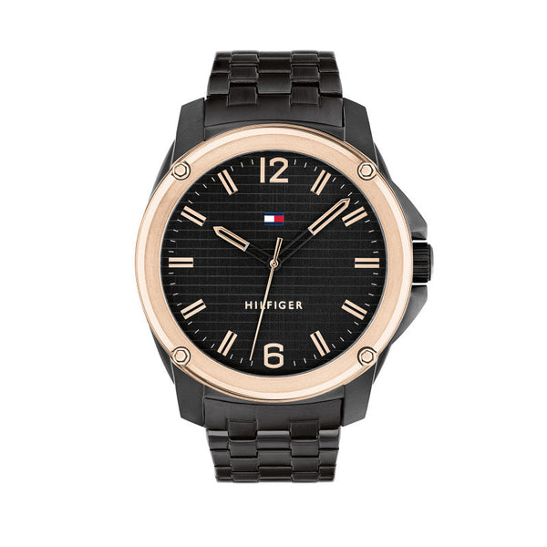 Tommy Hilfiger 1710488 Men's Ionic Black Plated Steel Watch | The Watch ...